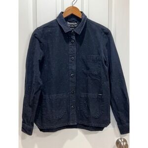 Dakine Speckled Button Down Shirt Men's Size Medium Dark Wash Long Sleeve